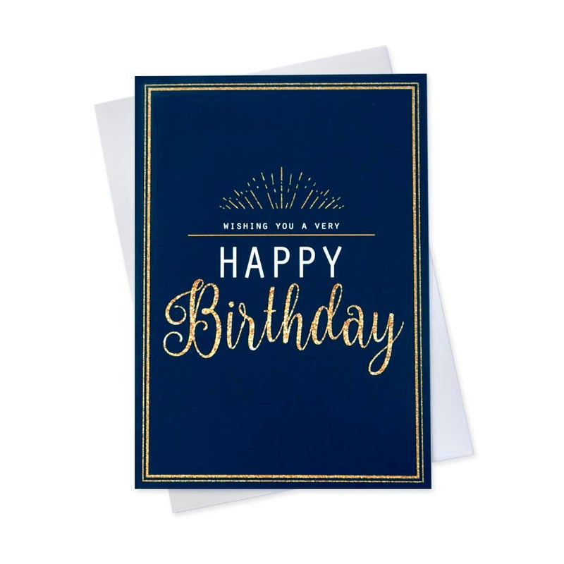 CEO Cards - Birthday Greeting Cards (Golden Rays), 5x7 Inches, 25 Cards & 26 White Envelopes (B1703) - Image 1